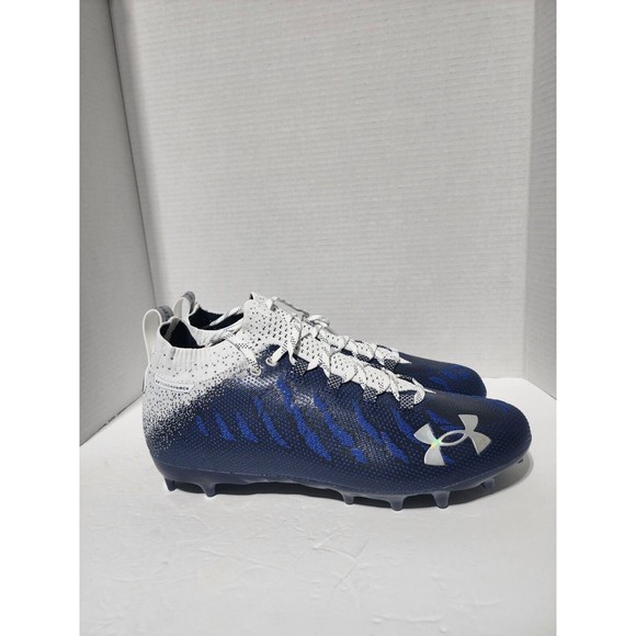 Under Armour Spotlight Men Sz 12.5 Blue Football Lacrosse Cleats 3023959-103 UA main image 7